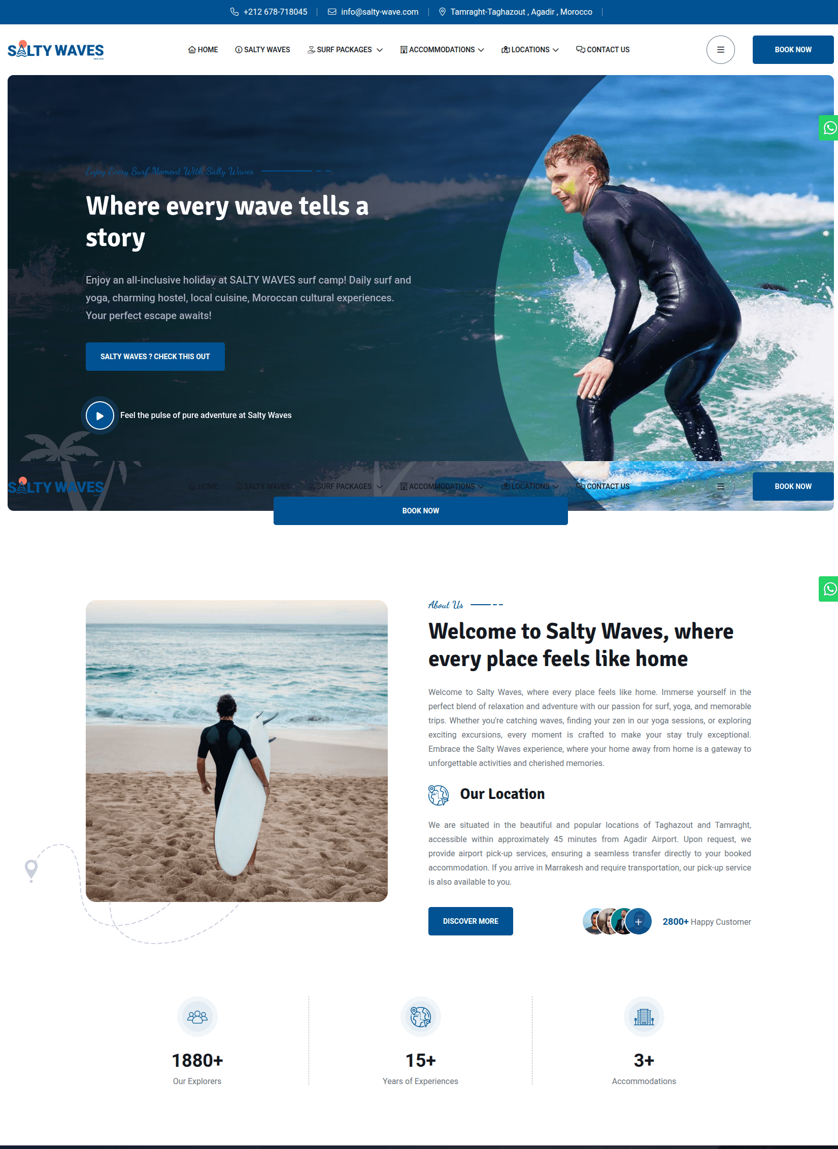 Salty Wave - Surf Camp Platform